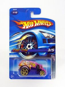 Hot Wheels Cool-One #113 Crazed Clowns II 3 of 5 Purple Die-Cast Car 2006