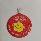 You're The Top You're The Best Of Summer Sun Red Yellow Pinback Button Pin Bank
