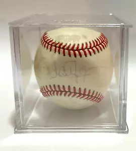 Wally Joyner Autographed ROML Baseball Original Bobby Brown AL Pres Ball LOA !! - Picture 1 of 2