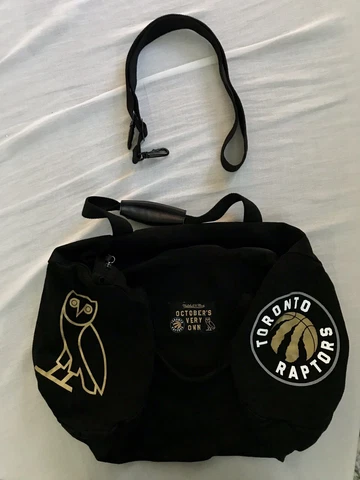 OVO x Mitchell & Ness x Toronto Raptors Duffle Bag Ticket Exclusive 2015 Cover