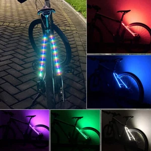 70 LED Fahrrad Deko Rücklicht Fahrradlicht Fahrradlicht Streifen Wasserdicht - Bild 1 von 17