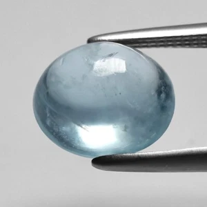 ๐ 1.99ct Oval Cabochon Natural Blue Aquamarine - Unheated, Mozambique Gem - Picture 1 of 4