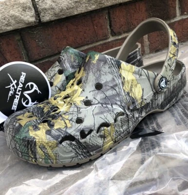 New Crocs Men's Baya Realtree Xtra Camo Printed Clogs - Image 1 of 4