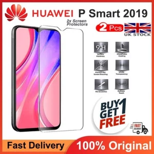 FOR Huawei P Smart 2019 Y6 2019 Y7 2019 Tempered Glass Screen Protector NEW F009 - Picture 1 of 6