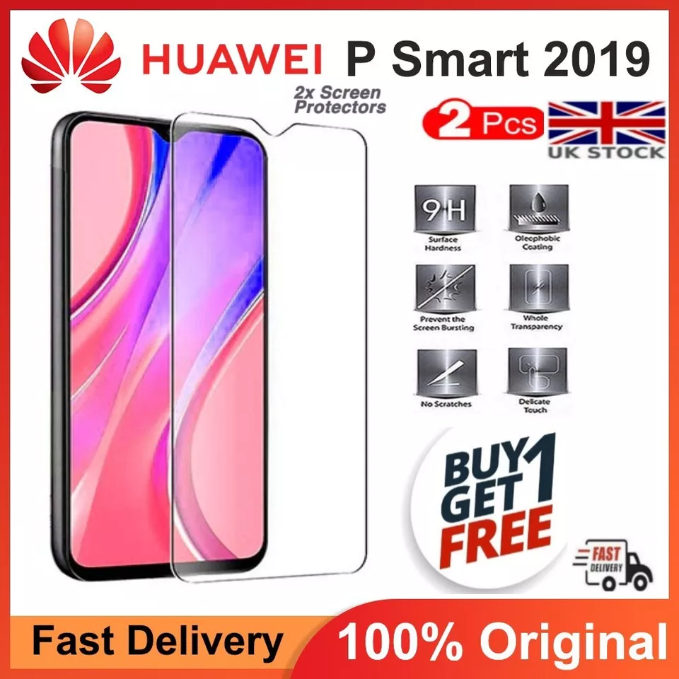 FOR Huawei P Smart 2019 Y6 2019 Y7 2019 Tempered Glass Screen Protector NEW F009 - Image 1 of 4