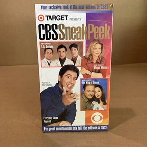 1998 CBS Sneak Peak VHS Tape - Target, Ray Romano Sealed King of Queens - Imagen 1 de 4