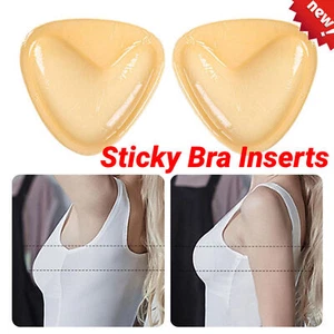*Snowy Double Sided Sticky Bra Inserts , Waterproof Bra Self Silicone T8N1 - Picture 1 of 12