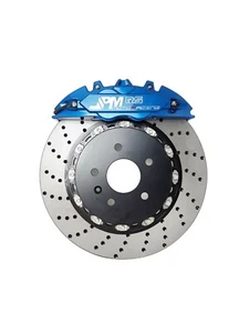 JPM Freno Trasero RS 4Pot Pinza Anodizada Azul 13" Disco de Taladro para E90 E92 M3 - Imagen 1 de 1