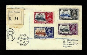 St. Vincent 1935 Event Cover SG 143-145 KGV Silver Jubilee Stamps On Cover - Picture 1 of 2
