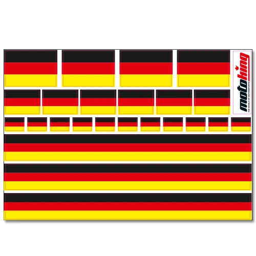 DEUTSCHLAND AUFKLEBER | FLAGGEN STICKER | HELM FAHRRAD MODELLBAU BOBBYCAR AUTO