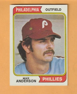 Mike Anderson Philadelphia Phillies 1974 Topps #619 Timmonsville Carolina del Sur - Imagen 1 de 2