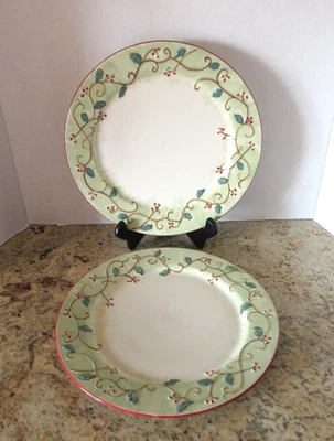 “PEPPERBERRY” Pfaltzgraff 2 Platos de Cena - 11” Excelente Estado Foto 1 de 4