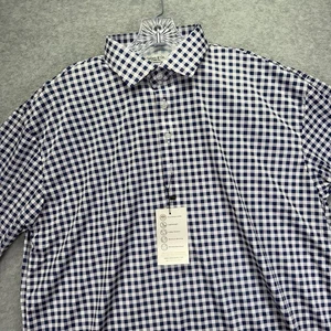 Collars & Co Vestito Colletto Polo Uomo XLT Viola Check Performance Elasticizzata - Foto 1 di 7