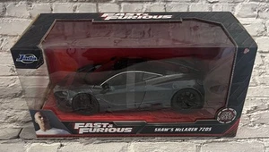 Jada Toys 2021 Fast & Furious Gray Shaw's McLaren 720S 1:24 NIB - Picture 1 of 7