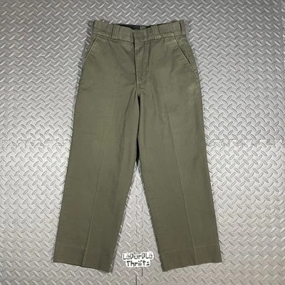 Elbeco Green Uniform Pants Flex Waist 32R 32x27 - Image 1 of 4