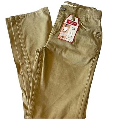 12 Levi Strauss Signature Boys Twill Slim Fit Pants New - Image 1 of 4