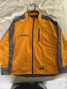 MENS FALL WORK JACKET  DICKIES RAIN “STORM”FLORESCENT ORANGE RAIN RESISTANCE    - Picture 1 of 23