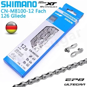 Shimano Deore XT 12 Fach Kette CN-M8100 126 Glieder XC MTB E-Bike Fahrradketten - Bild 1 von 9
