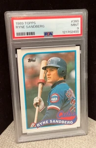 1989 Topps Ryne Sandberg #360 PSA 9 Fresh Slab from Grader - Bild 1 von 3