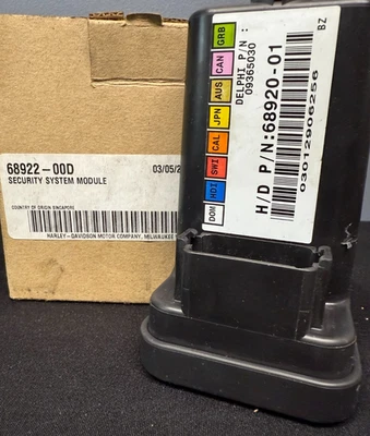 MÓDULO SISTEMA DE SEGURANÇA HARLEY 68922-00D - Imagem 1 de 2