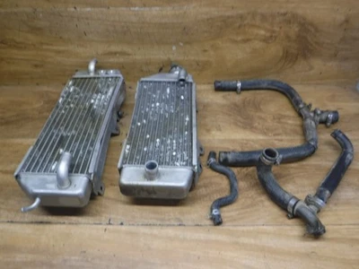 2016 16 KAWASAKI KX250F KX 250F OEM RADIATOR SET HOSE LEFT RIGHT CAP 39061-0168 - Image 1 of 4