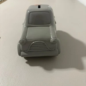 Pottery Barn Kinder grau Auto geformt Keramik Münzbank Sparschwein - Bild 1 von 10