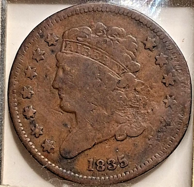 1835 Classic Head Half Cent - Image 1 of 2