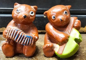 Juego de coctelera de sal y pimienta vintage de osos de recuerdo del Parque Nacional de Yellowstone - Imagen 1 de 7