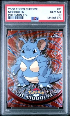 2000 TOPPS CHROME POKEMON T.V. #31 NIDOQUEEN PSA 10 - Image 1 of 2