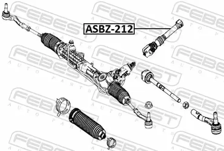 Columna de dirección ASBZ-212 FEBEST para MERCEDES-BENZ CLS CLASE C T-Model SLK - Imagen 1 de 4