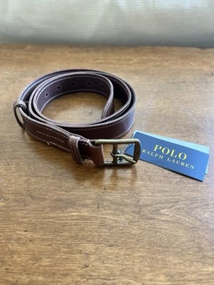 Cinturón de cuero Polo Ralph Lauren talla 42 hecho a mano por Whitehouse Cox en Inglaterra Foto 1 de 4