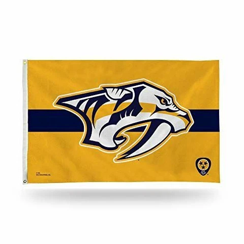Rico Industries Nashville Predators Striped Flag - 3 x 5 Foot Flag Cover