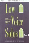 Low Voice Solos No 3 by Stringfield & Hawkins Sheet Music 1959 Paperback