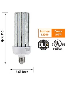 LED Corn Light Bulb E39 Mogul Base 100 Watt 5000K Lamp Bulbs Super Bright NEW - Picture 1 of 9