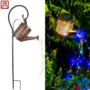 Solar Watering Can Light Garden Outdoor Waterproof Kettle Yard Art Lamp Decor US - Picture 1 of 10