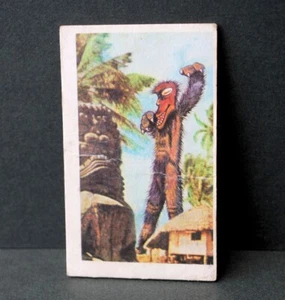Menko Monster Touristen - Kaktusmann bei Waikiki Hawaii Sammelkarte Yokopro 1972 - Bild 1 von 5
