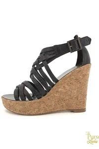 Tory Burch Anamarte braune kreuz und quer Espadrille-Keilsandalen. Gr. 9,5 Neu mit Karton! - Bild 1 von 15