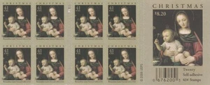 USA BOOKLET SC# 4206a - $0.41c CHRISTMAS - 20 S.A. MNH - PL# P11111 - Picture 1 of 2