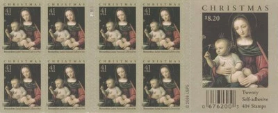 USA BOOKLET SC# 4206a - $0.41c CHRISTMAS - 20 S.A. MNH - PL# P11111 - Image 1 of 2