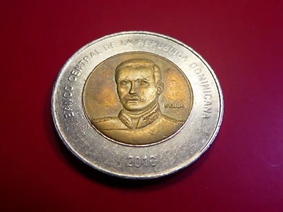 Dominican Republic 10 Pesos, 2010, Mella, Bi-Metal - Image 1 of 2