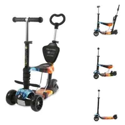 B-Ware Lorelli Kinderroller Draxter Plus 3 in 1, Sitz, Vorderräder LED schwarz - Bild 1 von 4
