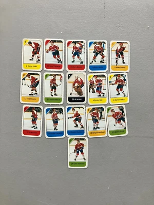 Washington Capitals  1982-83 Post Cereal Hockey 16 Player Cards - Image 1 of 2