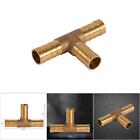 Hot Brass T Piece 3-Way Fuel Hose Joiner Connector 10mm For Compressed Air Oil