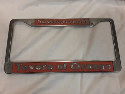Quadro de placa de metal para concessionária de carros Toyota of Orange, Califórnia  - Imagem 1 de 3