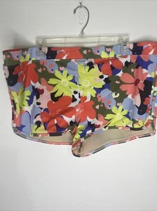 Swim by Cacique Swim Shorts Womens Sz 24 Orange Blue Floral Bathing Suit Buttom - Picture 1 of 6