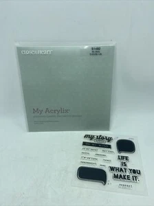 CTMH Close To My Heart Stamps My Acrylix B1482 "My Story Everyday Life" Orig pkg - Picture 1 of 10