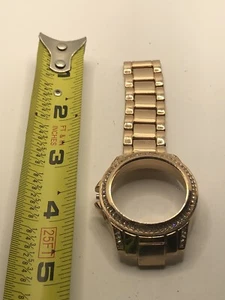 Michael Kors Watch Parts Case 40mm Band 20mm Rose Gold Links No Crystal GY310 - Picture 1 of 9