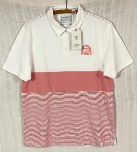 NWT 2015 The British Open Men's Size XL Tom Morris White & Red  S/S Polo Shirt - Picture 1 of 4