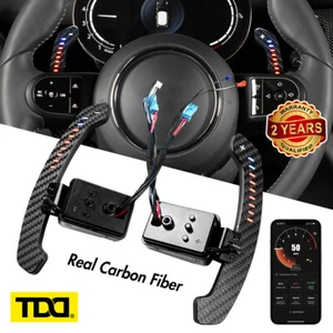 Carbon Fiber Steering Wheel Magnetic LED Paddle Shifters for Mini F54 F55 F56 - Bild 1 von 5
