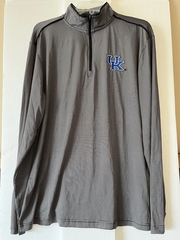 NEW University Of Kentucky Wildcats Colosseum 1/4 Zip Pullover Long Sleeve Large Cover